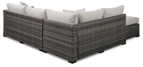 Cherry Point 4-piece Outdoor Sectional Set - Outdoor Seating Set - Half Price Furniture
