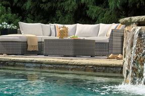 Cherry Point 4-piece Outdoor Sectional Set - Outdoor Seating Set - Half Price Furniture