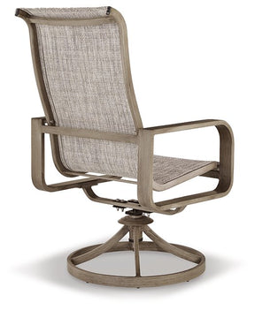 Beach Front Sling Swivel Chair (Set of 2) Half Price Furniture