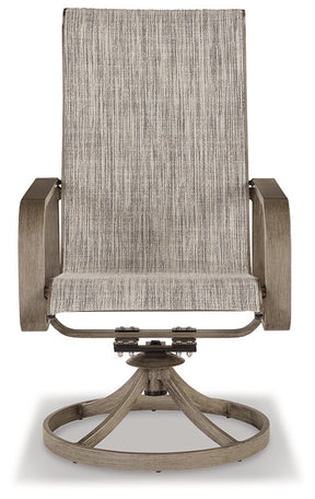 Beach Front Sling Swivel Chair (Set of 2) Half Price Furniture