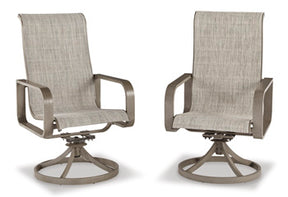 Beach Front Sling Swivel Chair (Set of 2) Half Price Furniture