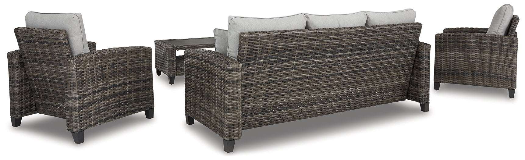 Cloverbrooke 4-Piece Outdoor Conversation Set - Outdoor Seating Set - Half Price Furniture