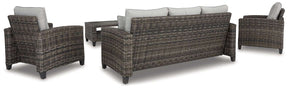 Cloverbrooke 4-Piece Outdoor Conversation Set - Outdoor Seating Set - Half Price Furniture
