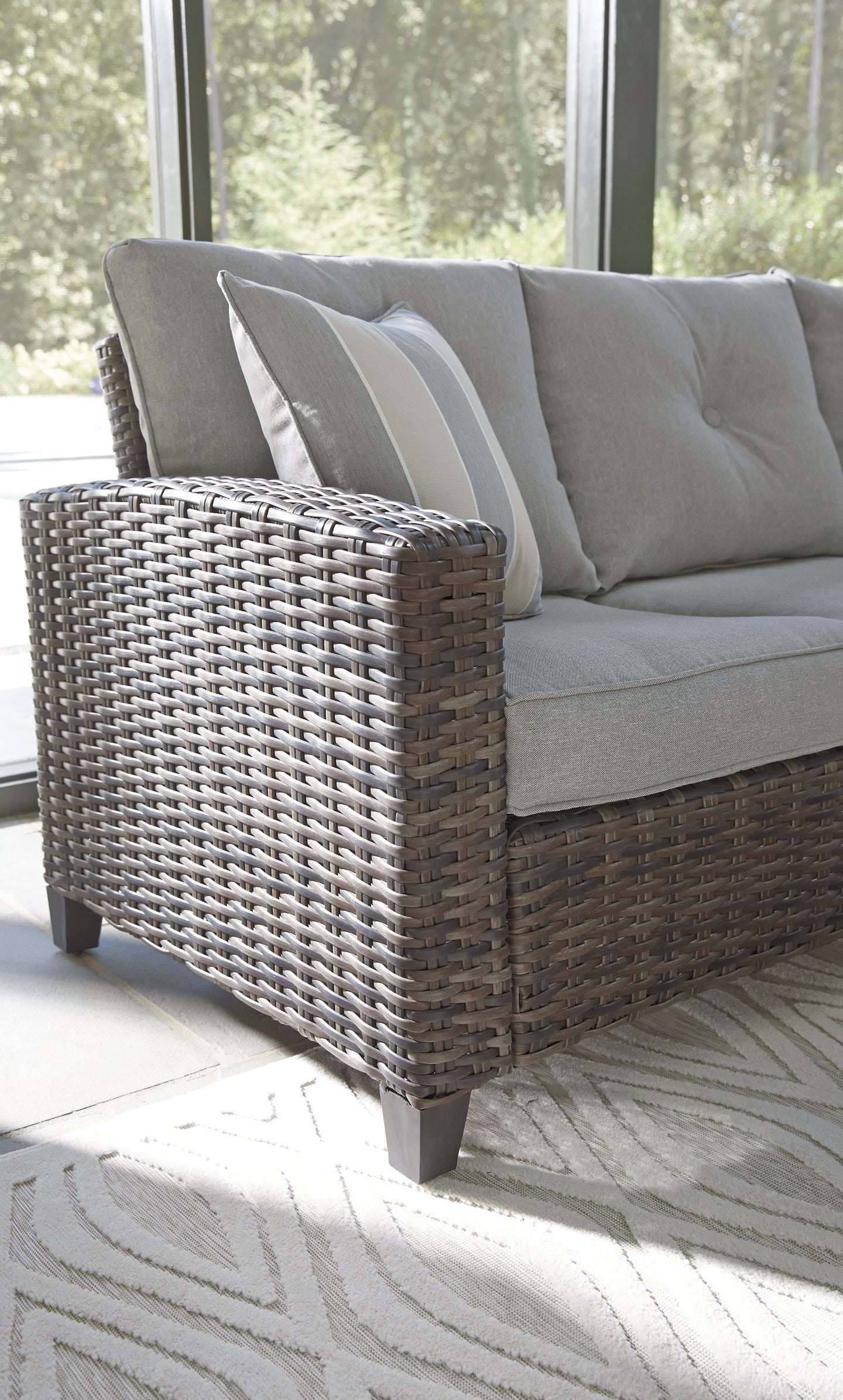 Cloverbrooke 4-Piece Outdoor Conversation Set - Outdoor Seating Set - Half Price Furniture