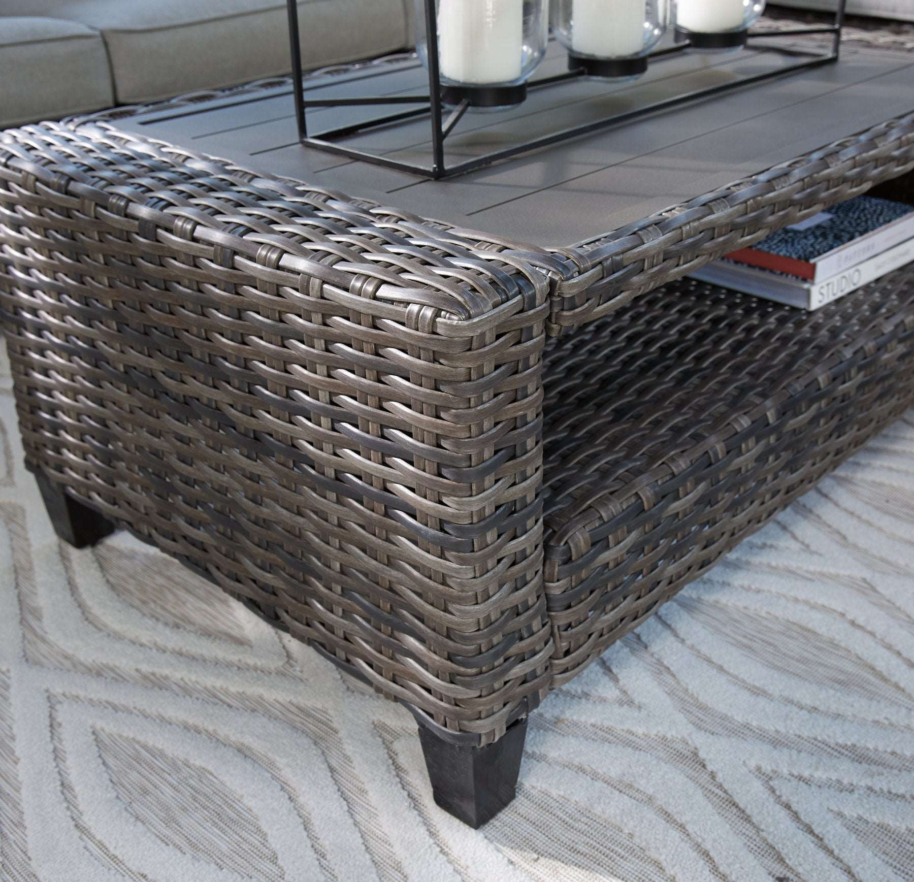 Cloverbrooke 4-Piece Outdoor Conversation Set - Outdoor Seating Set - Half Price Furniture