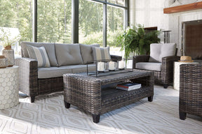 Cloverbrooke 4-Piece Outdoor Conversation Set - Outdoor Seating Set - Half Price Furniture