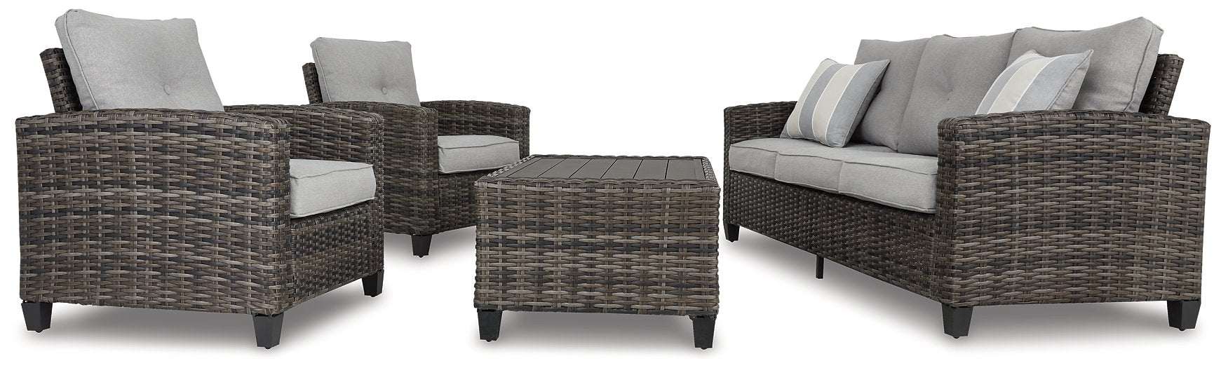 Cloverbrooke 4-Piece Outdoor Conversation Set - Outdoor Seating Set - Half Price Furniture