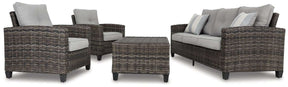 Cloverbrooke 4-Piece Outdoor Conversation Set - Outdoor Seating Set - Half Price Furniture