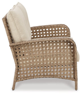 Braylee Outdoor Loveseat with Table (Set of 2) - Outdoor Seating Set - Half Price Furniture