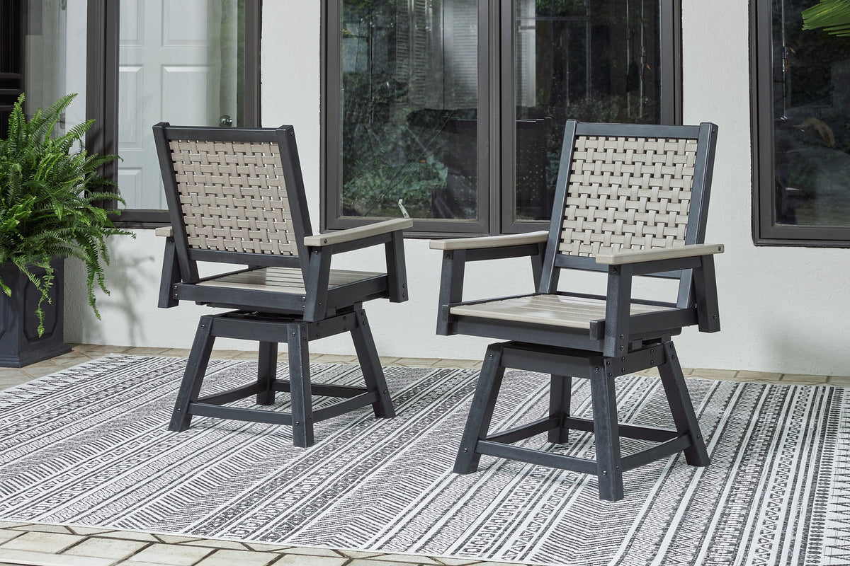 Mount Valley Swivel Chair (Set of 2)  Half Price Furniture
