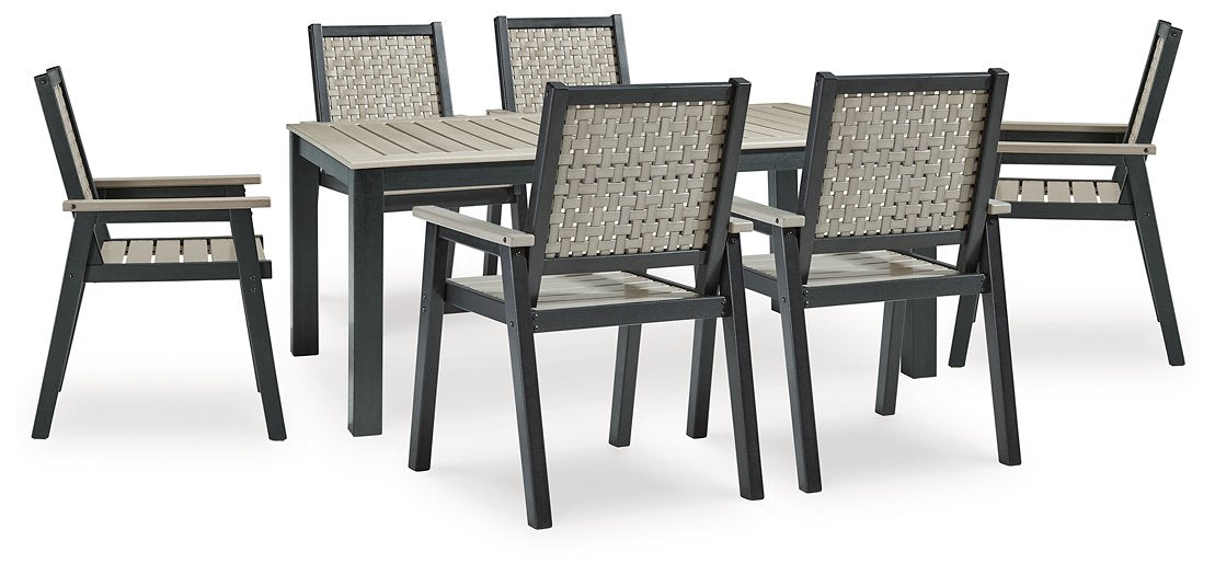 Mount Valley 6-Piece Outdoor Dining Package - Las Vegas Furniture Stores
