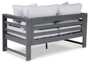 Amora Outdoor Loveseat with Cushion - Outdoor Seating - Half Price Furniture
