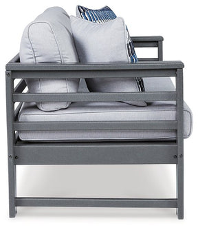 Amora Outdoor Loveseat with Cushion - Outdoor Seating - Half Price Furniture