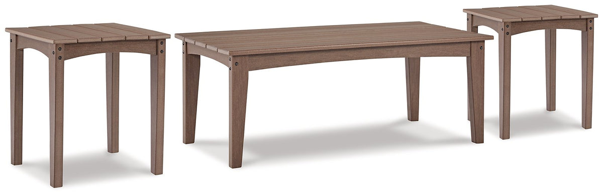 Emmeline Outdoor Occasional Table Set Half Price Furniture