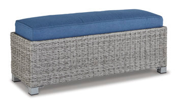 Naples Beach Outdoor Bench with Cushion - Half Price Furniture
