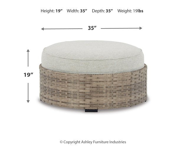 Calworth Outdoor Ottoman with Cushion - Half Price Furniture