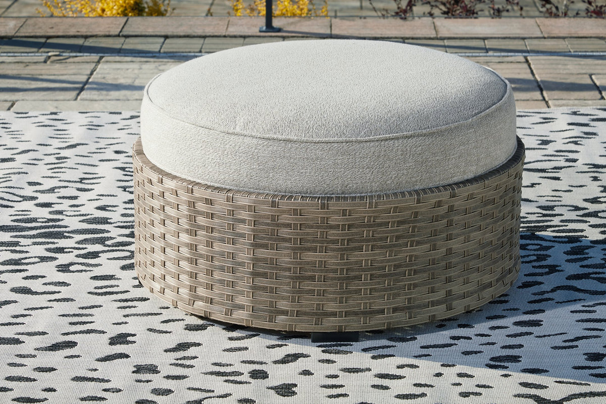 Calworth Outdoor Ottoman with Cushion - Outdoor Ottoman - Half Price Furniture