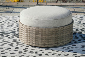 Calworth Outdoor Ottoman with Cushion - Half Price Furniture
