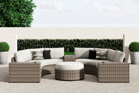 Calworth Outdoor Sectional with Ottoman - Outdoor Seating - Half Price Furniture