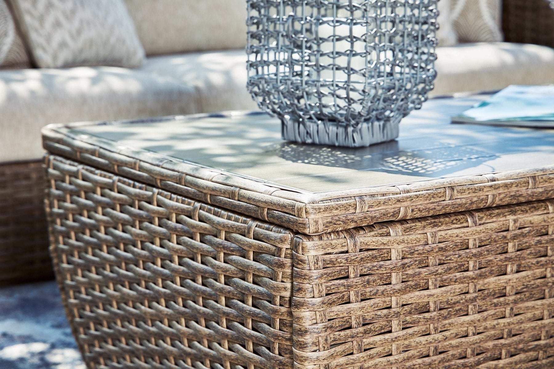Sandy Bloom Outdoor Coffee Table Half Price Furniture