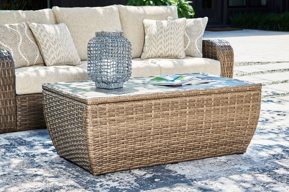 Sandy Bloom Outdoor Coffee Table  Half Price Furniture