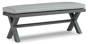 Elite Park Outdoor Bench with Cushion - Outdoor Dining Bench - Half Price Furniture