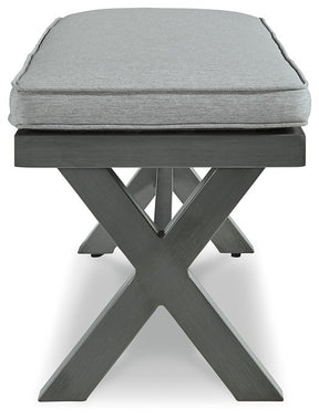 Elite Park Outdoor Bench with Cushion - Outdoor Dining Bench - Half Price Furniture