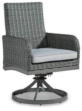 Elite Park Swivel Chair with Cushion (Set of 2) - Outdoor Dining Chair - Half Price Furniture
