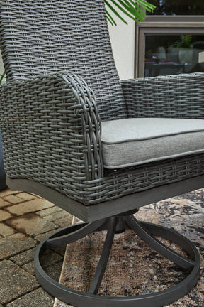 Elite Park Swivel Chair with Cushion (Set of 2) - Outdoor Dining Chair - Half Price Furniture
