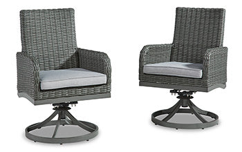 Elite Park Swivel Chair with Cushion (Set of 2) - Half Price Furniture