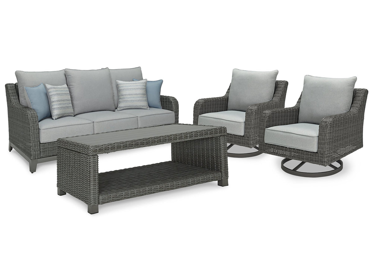 Elite Park Outdoor Sofa, Lounge Chairs and Cocktail Table  Half Price Furniture