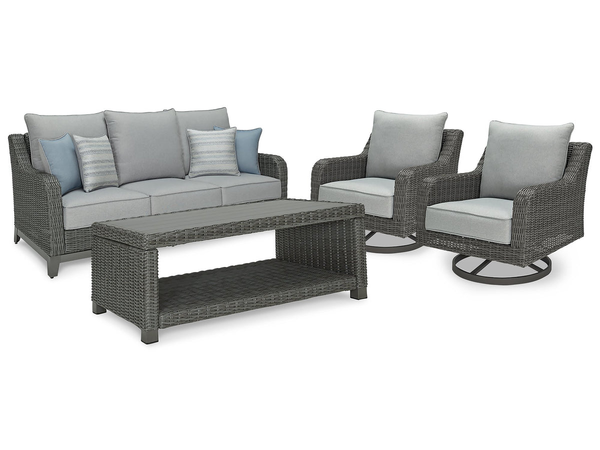 Elite Park Outdoor Sofa, Lounge Chairs and Cocktail Table  Las Vegas Furniture Stores