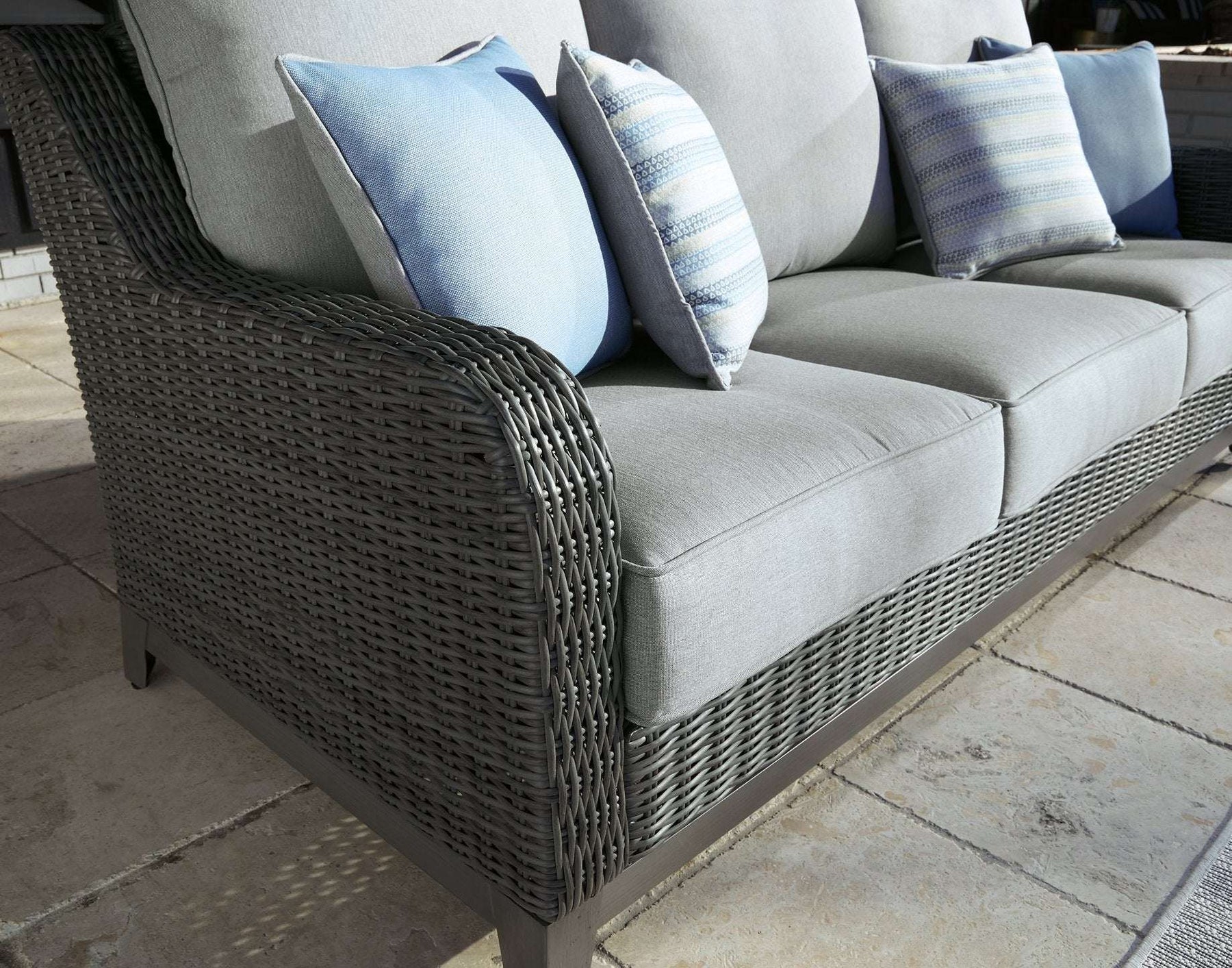 Elite Park Outdoor Sofa with Cushion - Outdoor Seating - Half Price Furniture