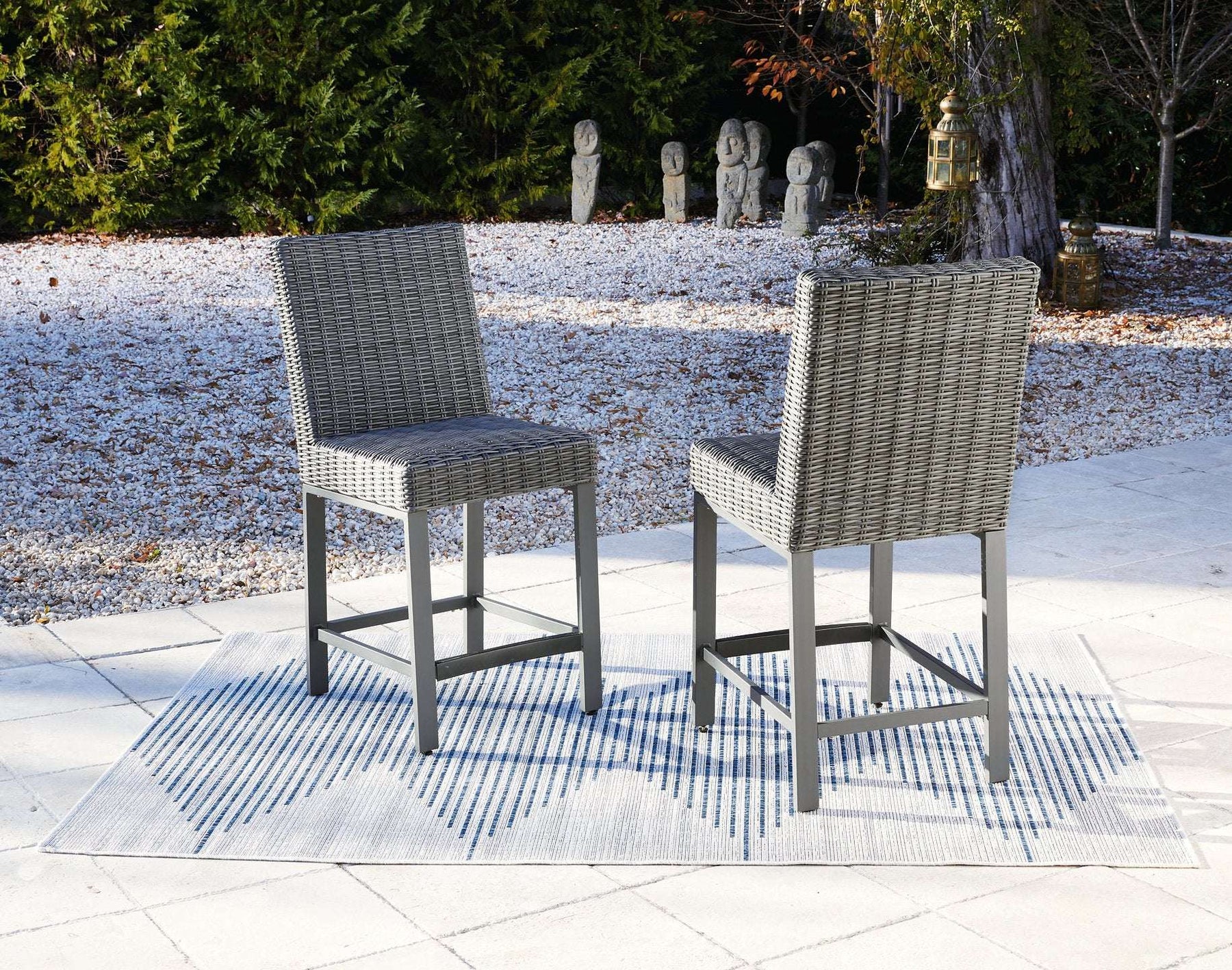 Palazzo Outdoor Counter Height Dining Table with 4 Barstools - Half Price Furniture
