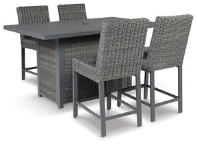 Palazzo Outdoor Counter Height Dining Table with 4 Barstools - Half Price Furniture
