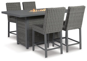 Palazzo Outdoor Counter Height Dining Table with 4 Barstools - Half Price Furniture