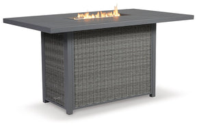 Palazzo Outdoor Bar Table with Fire Pit - Half Price Furniture