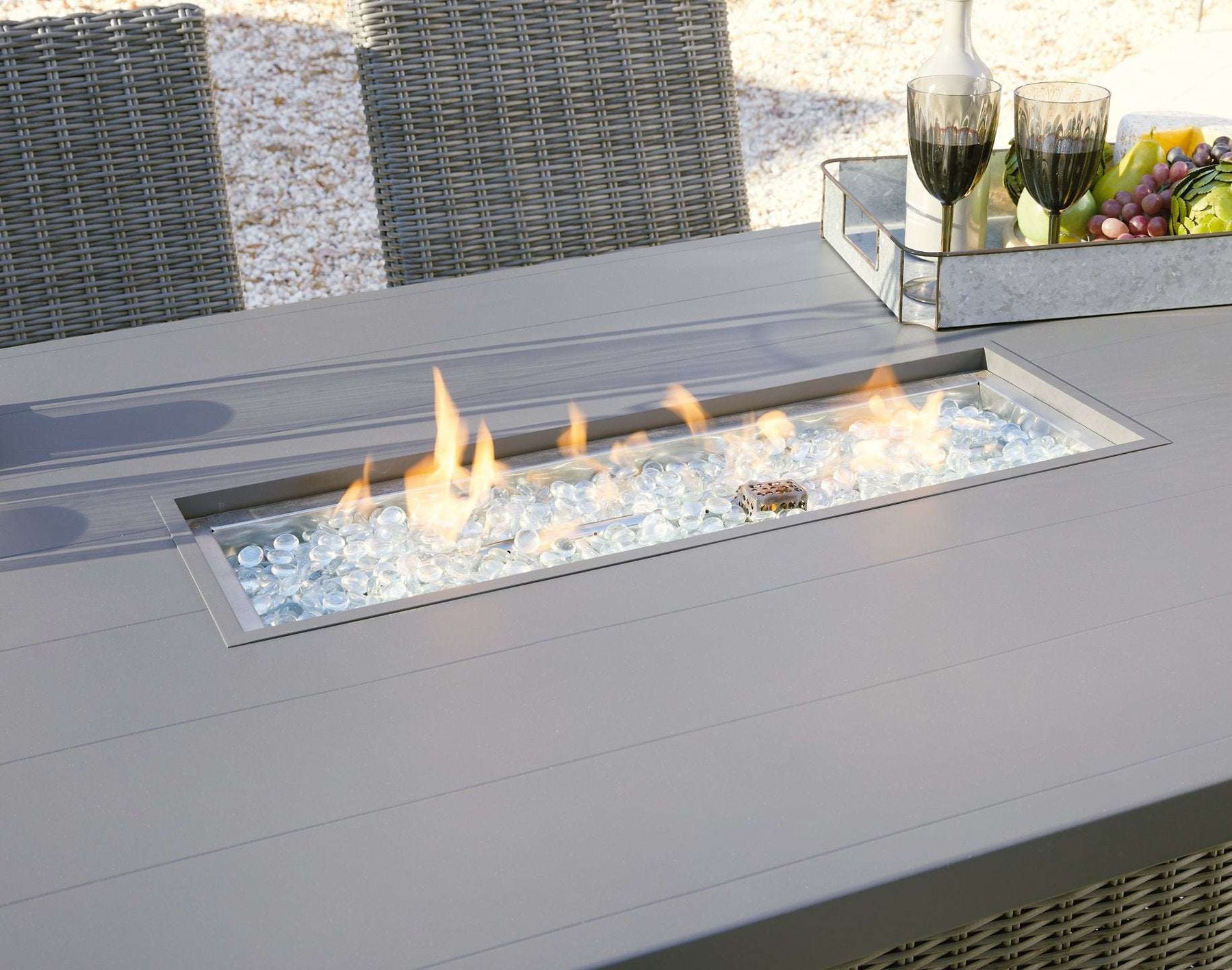 Palazzo Outdoor Counter Height Dining Table with 4 Barstools - Half Price Furniture