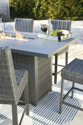 Palazzo Outdoor Counter Height Dining Table with 4 Barstools - Half Price Furniture