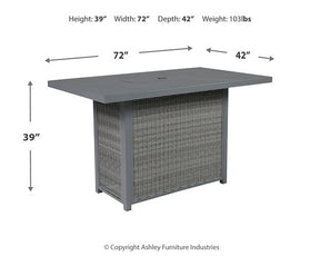 Palazzo Outdoor Counter Height Dining Table with 4 Barstools - Half Price Furniture