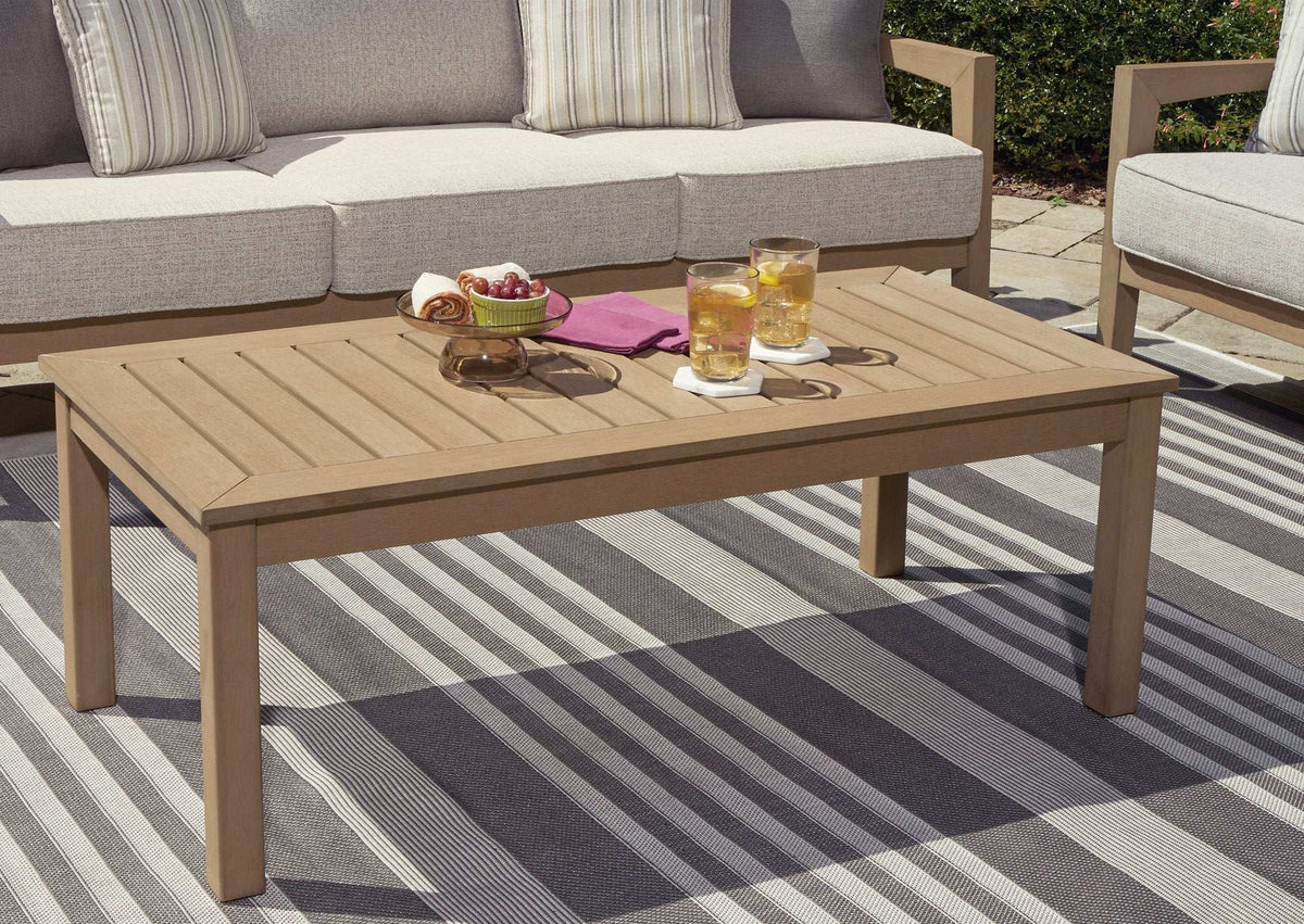 Hallow Creek Outdoor Coffee Table Half Price Furniture