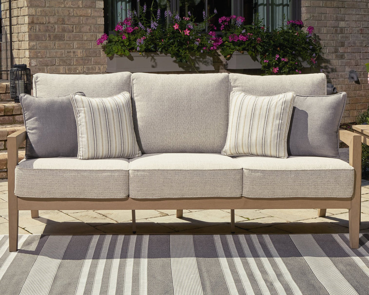 Hallow Creek Outdoor Sofa with Cushion - Half Price Furniture