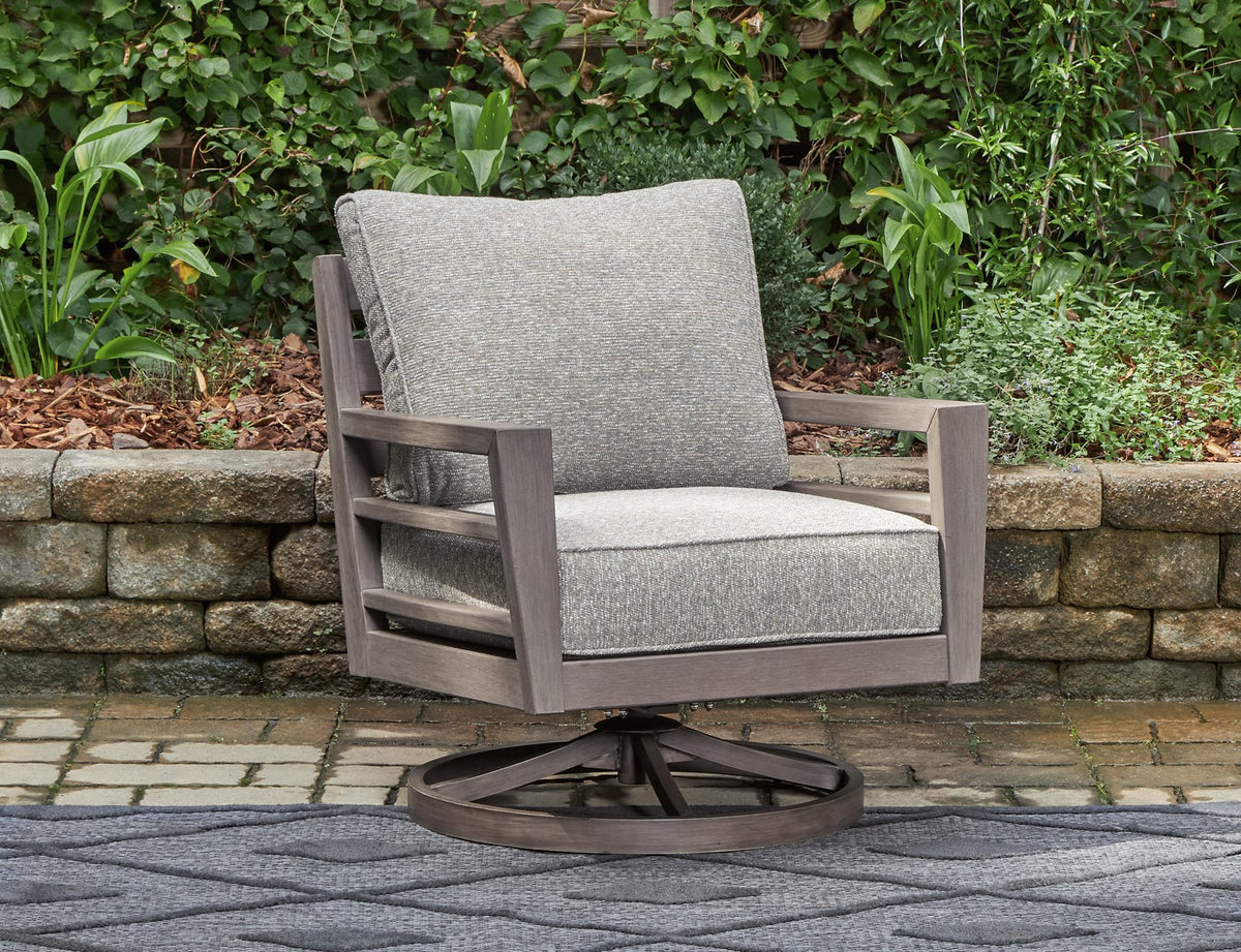 Hillside Barn Outdoor Swivel Lounge with Cushion - Half Price Furniture