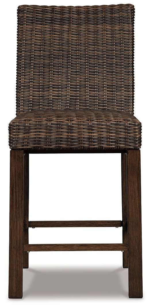 Paradise Trail Outdoor Counter Height Dining Table with 4 Barstools - Half Price Furniture