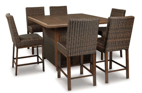 Paradise Trail Outdoor Bar Table Set Half Price Furniture