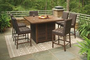 Paradise Trail Outdoor Bar Table Set Half Price Furniture