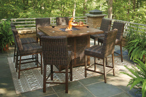 Paradise Trail Outdoor Bar Table Set Half Price Furniture