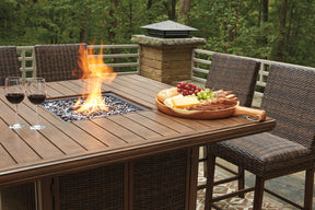 Paradise Trail Outdoor Bar Table Set Half Price Furniture