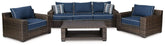 Grasson Lane Grasson Lane Nuvella Sofa with Coffee Table and 2 Lounge Chairs Half Price Furniture