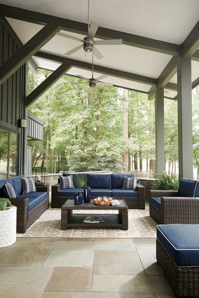 Grasson Lane Grasson Lane Nuvella Sofa, Loveseat, Lounge Chair and Ottoman with Coffee and End Table - Half Price Furniture